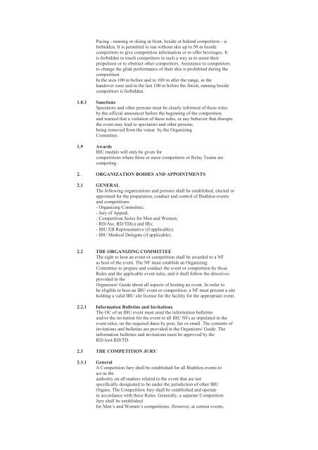 COMPETITION RULES IBU EVENT AND COMPETITION RULES ...