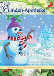 Winterzeit Ã¢Â€Â“ Schnupfennase! - Linden-Apotheke