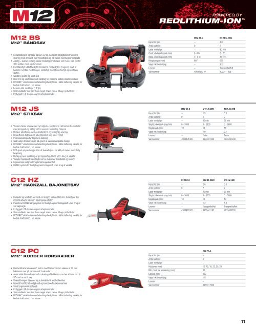 Hovedkatalog 2013/14 - Milwaukee Tools