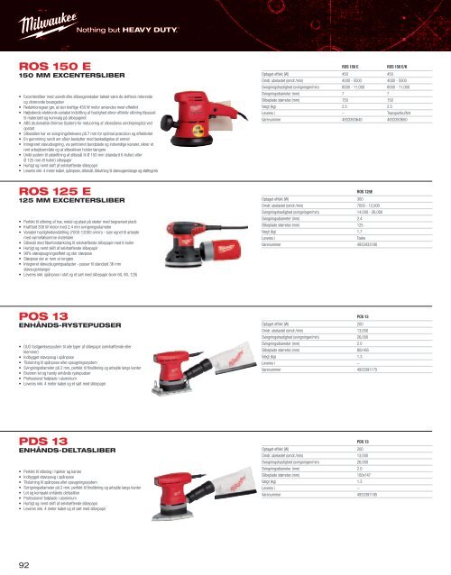 Hovedkatalog 2013/14 - Milwaukee Tools