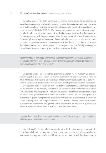 Economia Solidára na America Latina SENAES SOLTEC