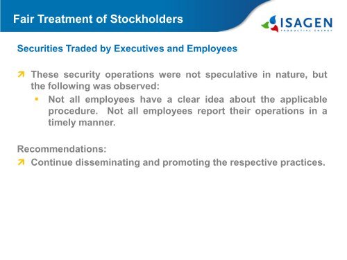 Stockholders' Meeting - Isagen