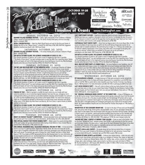 2012 offi cial Fantasy Fest guide - Index of - Key West Citizen