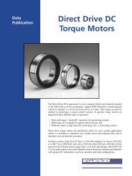 Direct Drive DC Torque Motors - Kollmorgen