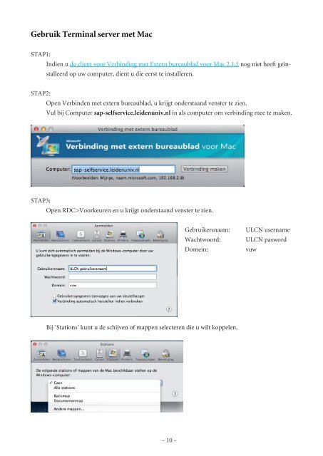 Inloggen SAP Selfservice FWN