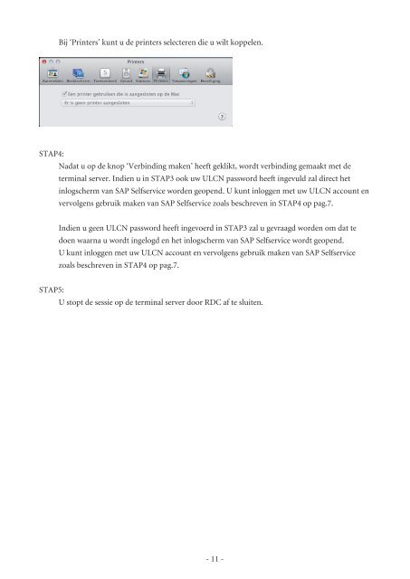 Inloggen SAP Selfservice FWN