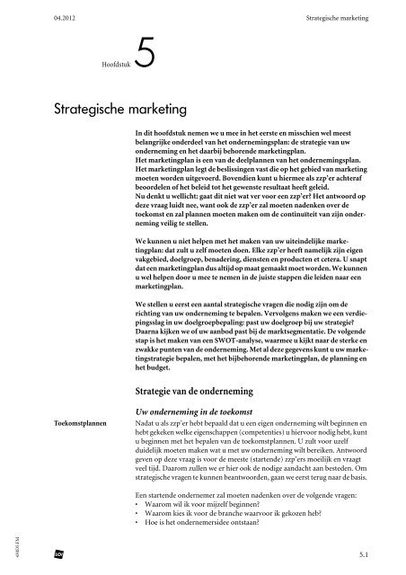 Het marketingplan