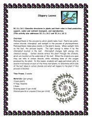 SC.3.L.14.1 Slippery Leaves - Science