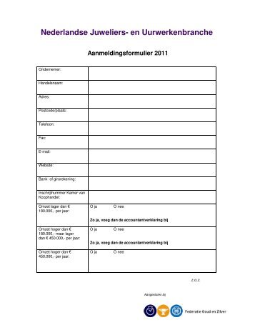 Nederlandse Juweliers- en Uurwerkenbranche - Federatie Goud en ...