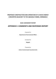 appendix e: comments and responses report - Anchor Environmental
