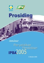 Prosiding Seminar Penyelidikan Pendidikan 2005 - Kementerian ...