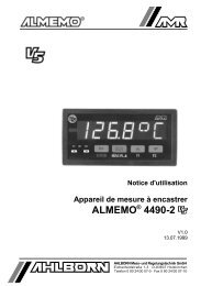 Appareil de mesure ÃƒÂ  encastrer ALMEMOÃ‚Â® 4490-2 - Wimesure