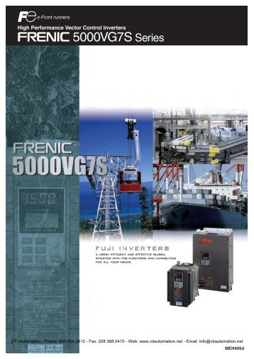 FUJI FRENIC 5000VG7S Series Inverters