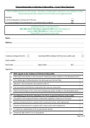 Echocardiography In Infective Endocarditis â True/ False Questions