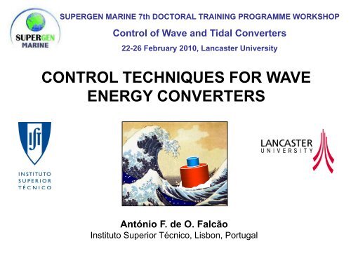 CONTROL TECHNIQUES FOR WAVE ENERGY CONVERTERS