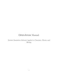 OpenAtom Manual: - Parallel Programming Laboratory