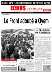 Le Front adoubé à Oyem