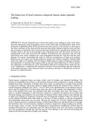 The behaviour of steel-concrete composite beams under repeated ...