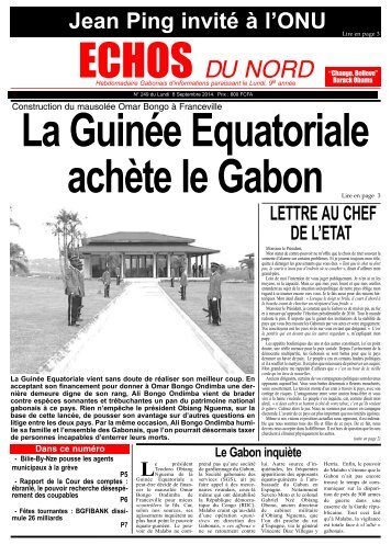 La Guinée Equatoriale achète le Gabon