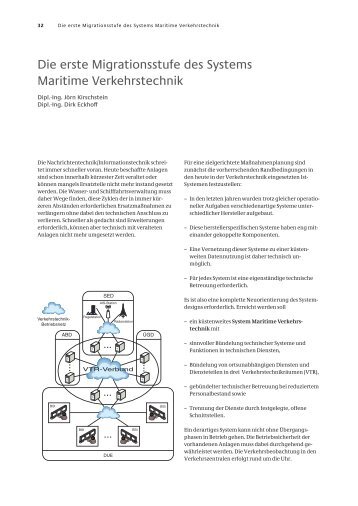 Die erste Migrationsstufe des Systems Maritime Verkehrstechnik