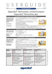 Thermomixer Eppendorf User guide
