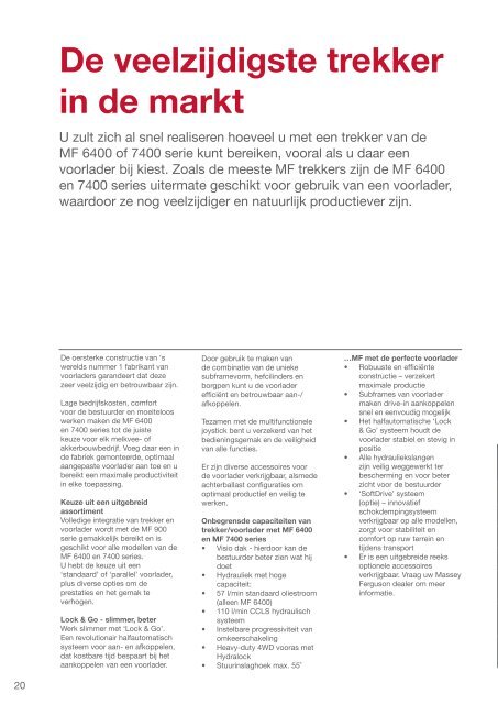 Brochure 6400 - Mechanisatiebedrijf Frans van der Veen