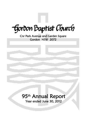 2012 - Gordon Baptist Church