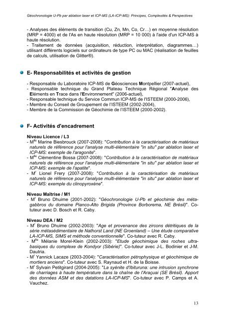 GÃ©ochronologie U-Pb par ablation laser et ICP-MS (LA-ICP-MS ...