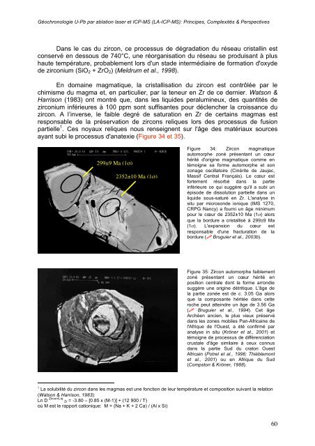 GÃ©ochronologie U-Pb par ablation laser et ICP-MS (LA-ICP-MS ...