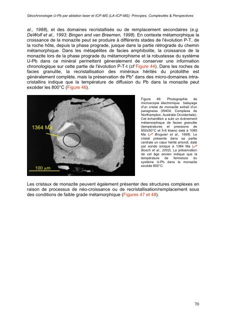 GÃ©ochronologie U-Pb par ablation laser et ICP-MS (LA-ICP-MS ...