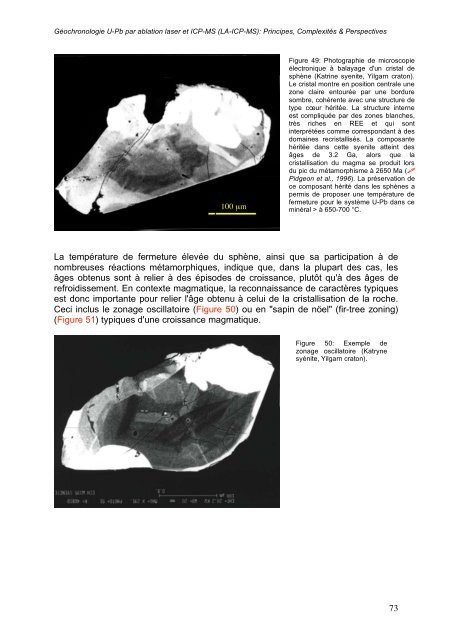 GÃ©ochronologie U-Pb par ablation laser et ICP-MS (LA-ICP-MS ...