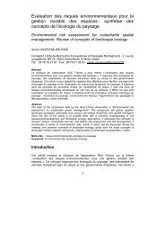 Evaluation des risques environnementaux pour la ... - SympoScience