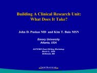 Developing a Clinical Research Program (What it Takes) - American ...