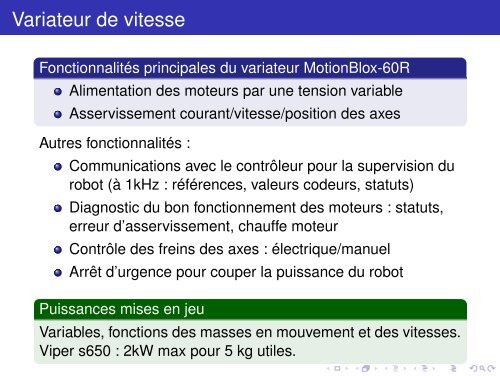 Robotique ModÃ©lisation et commande des robots manipulateurs - AVR