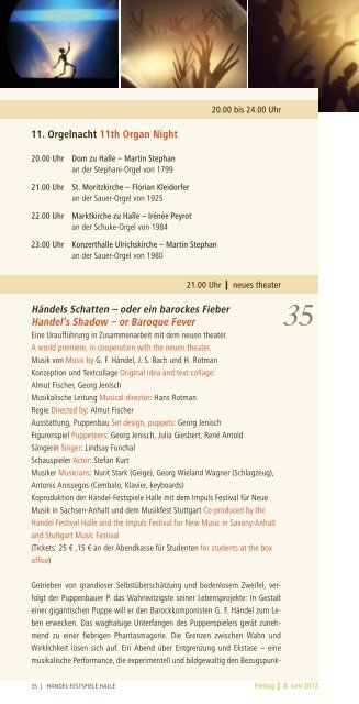 31. 5.â10. 6. in Halle (Saale) - RoÃdeutscher & Bartel