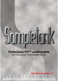 Professional VSTâ¢ sound module