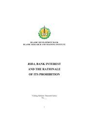 RIBA, BANK INTEREST AND THE RATIONALE OF ITS PROHIBITION