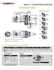 Dimensional Drawing* - Koma Precision, Inc.