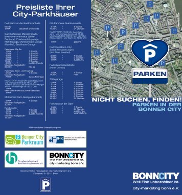 Flyer Downloaden - City-Marketing Bonn eV