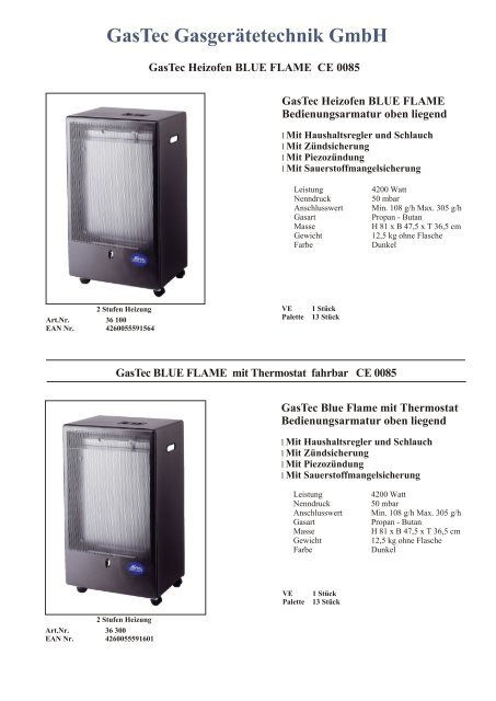 Produktseiten als pdf zum Download - Gastec-gasgeraetetechnik.de