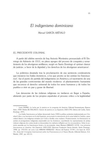 El indigenismo dominicano