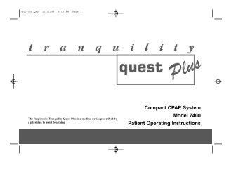 Tranquility Quest Plus - CPAP Australia