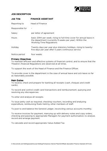 spa job description