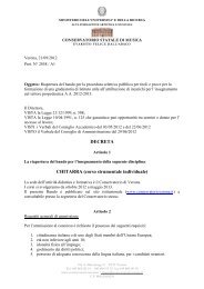 ALLEGATO - Conservatorio di Verona