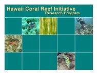 Hawaii Coral Reef Initiative Research Program (HCRI-RP)