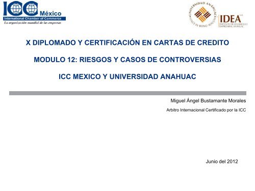 PresentaciÃ³n Riesgos y Casos de Controversias.pdf - ICC MÃ©xico