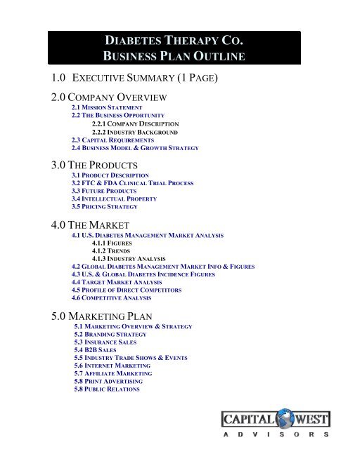 biotech company business plan pdf