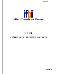 Terms & Conditions OR Guidelines for admission to PG ... - IFBI.com