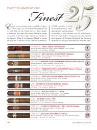 FINEST 25 CIGARS OF 2012 - Cigar Journal