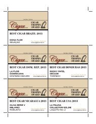 BEST Cigar honduraS 2013 - Cigar Journal